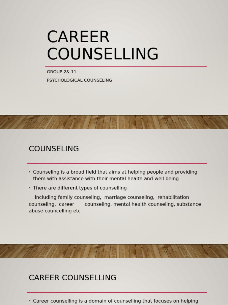 Career Counseling: Pathways to Success | PDF