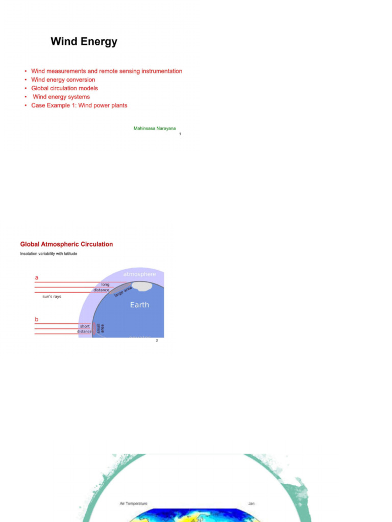 Wind Energy Conversion and Measurement | PDF | Electric Generator ...