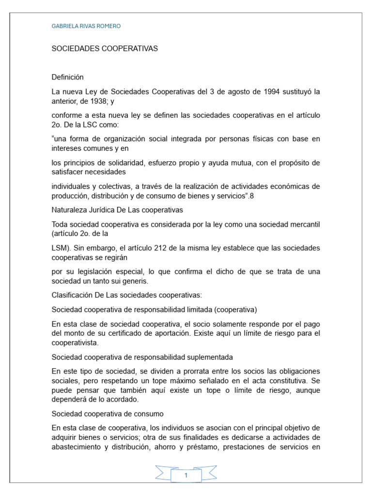 Guía sobre Sociedades Cooperativas en México | PDF | Cooperativa | Sociedad