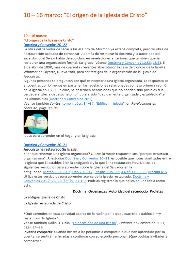 Origen y organización de la Iglesia de Cristo | PDF | Iglesia cristiana ...