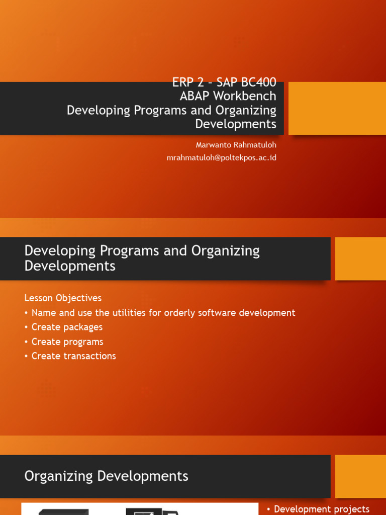 SAP BC400: Program Development Guide | PDF | Computer Engineering ...