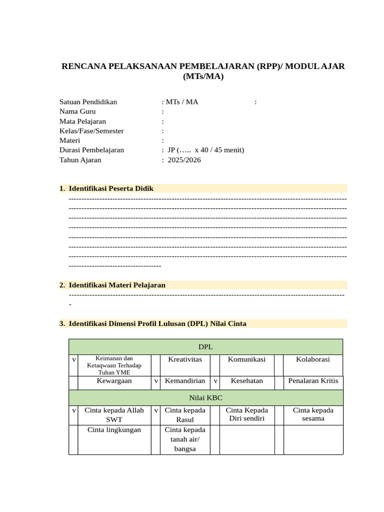 Template Rpp Deep Learning Pdf