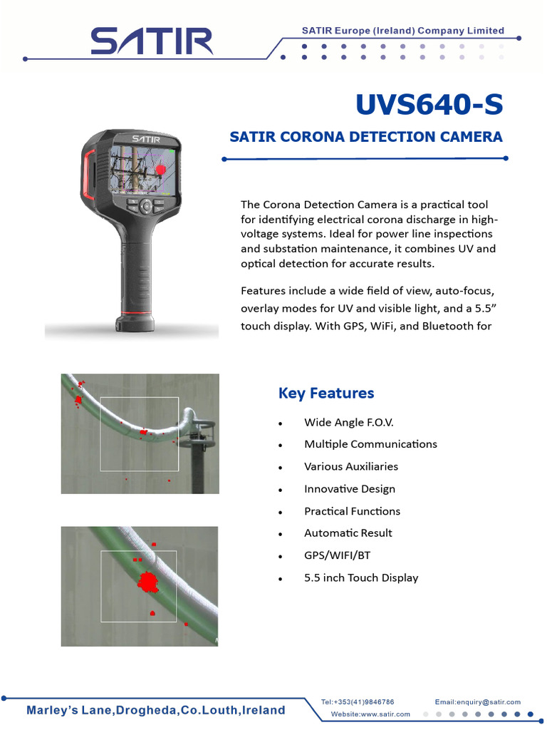 UVS640-S Corona Detection Camera | PDF | Ultraviolet | Light