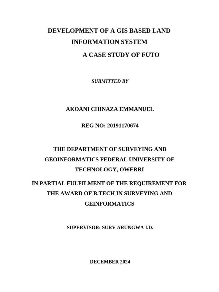 Final Completion-To Be Corrected | PDF | Geographic Information System ...