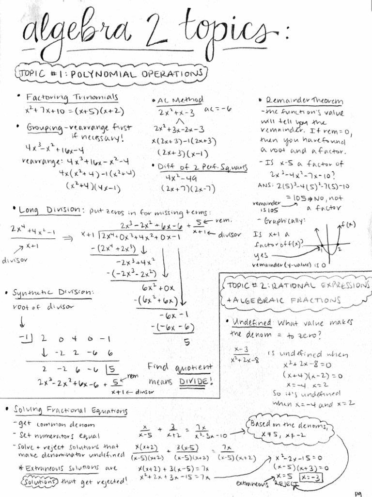 Algebra2RegentsReviewStudyGuide-1 | PDF