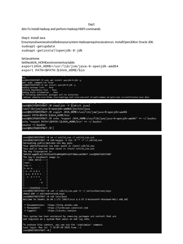 Install and Configure Hadoop Guide | PDF