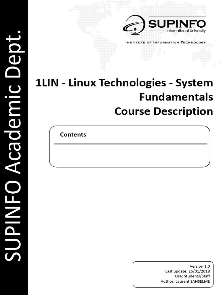 Introduction aux systèmes GNU/Linux | PDF | Linux | Fichier informatique