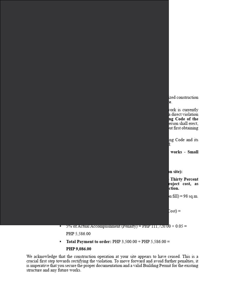 Scan Copy Letter of Notice Hintog | PDF | Building Code | Zoning