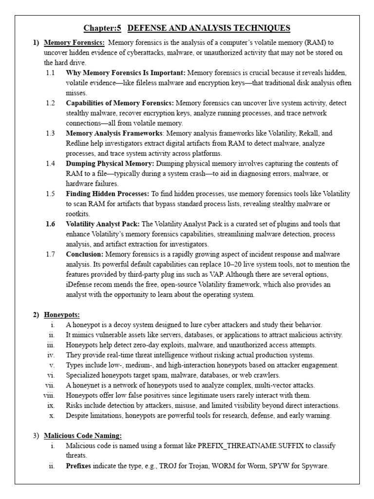 Memory Forensics and Cyber Defense Techniques | PDF | Malware ...