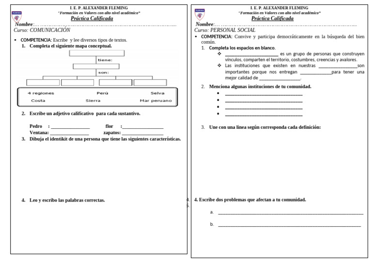 Actividades de Comunicación y Personal Social | PDF