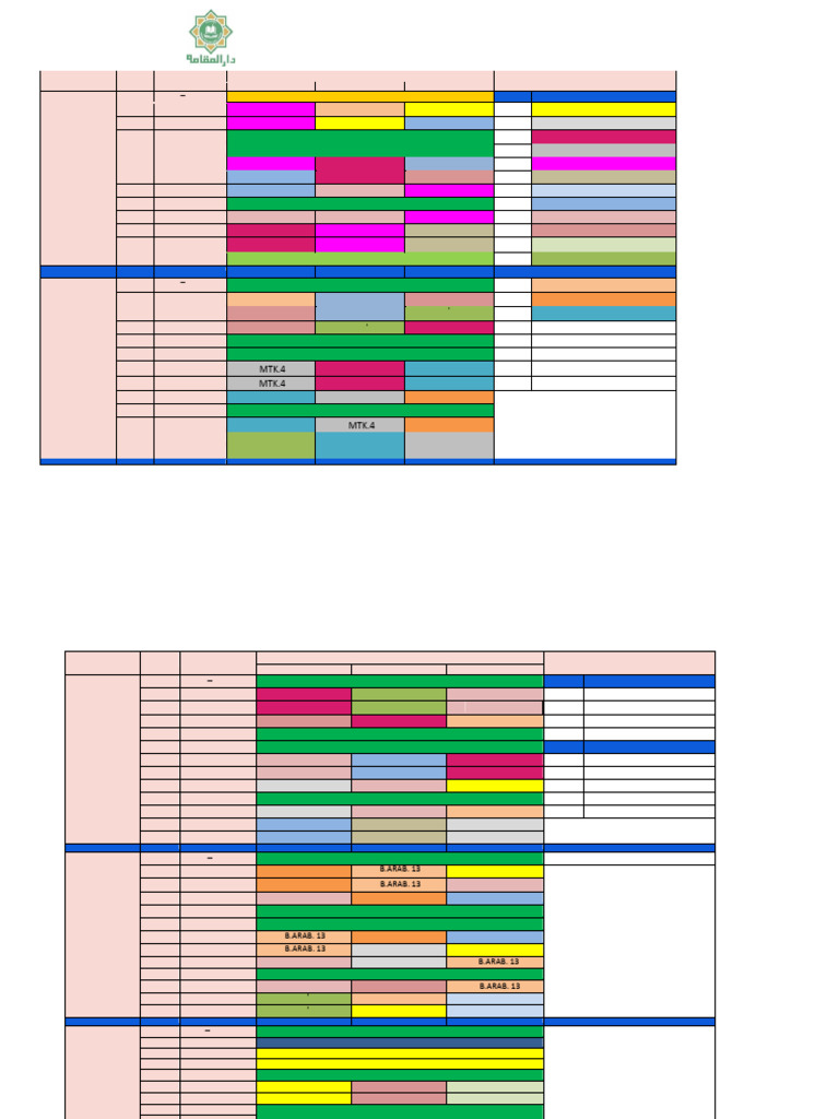 Jadwal Pelajaran MTS Darul Muqomah 2025 | PDF