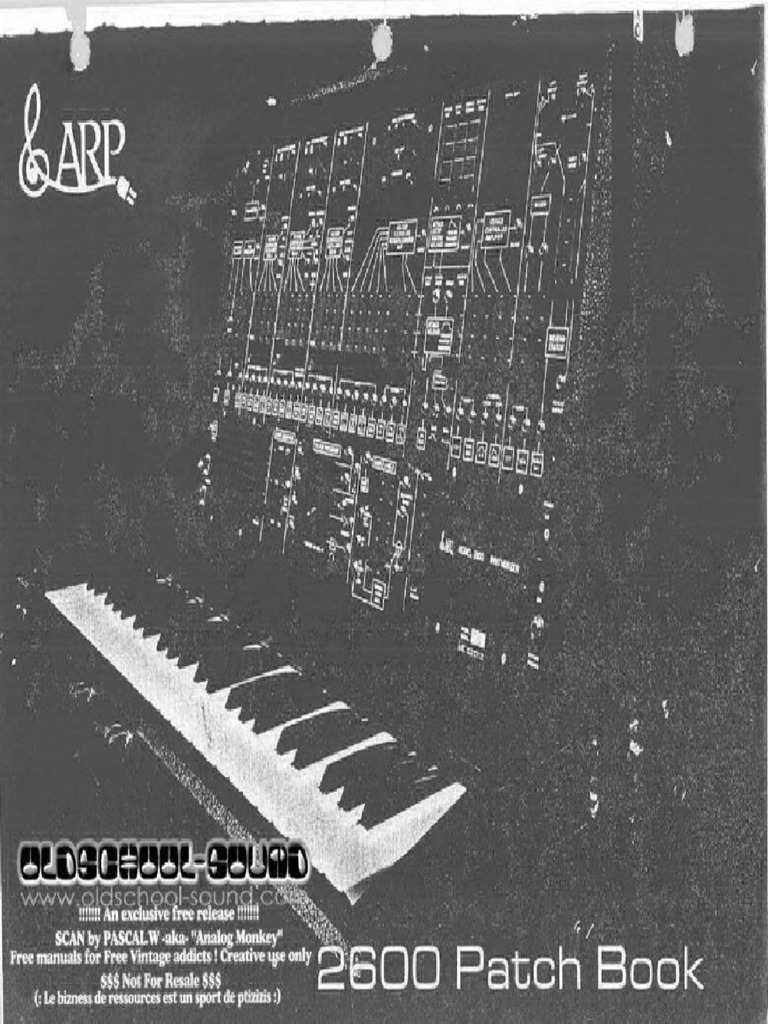 Arp 2600 PatchBook | PDF