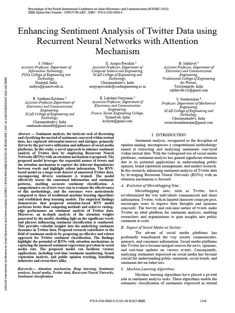 Neural Networks With Attention Mechanism | PDF | Machine Learning ...