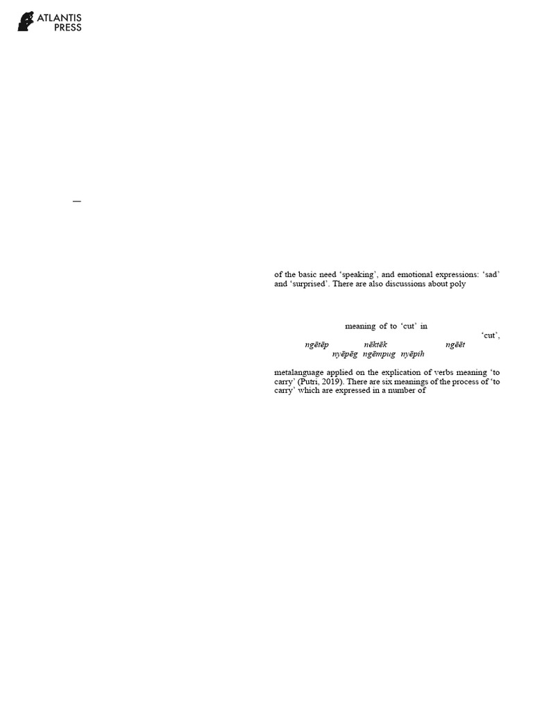 Compounding in Kata Kolok Sign Language | PDF | Word | Morphology ...