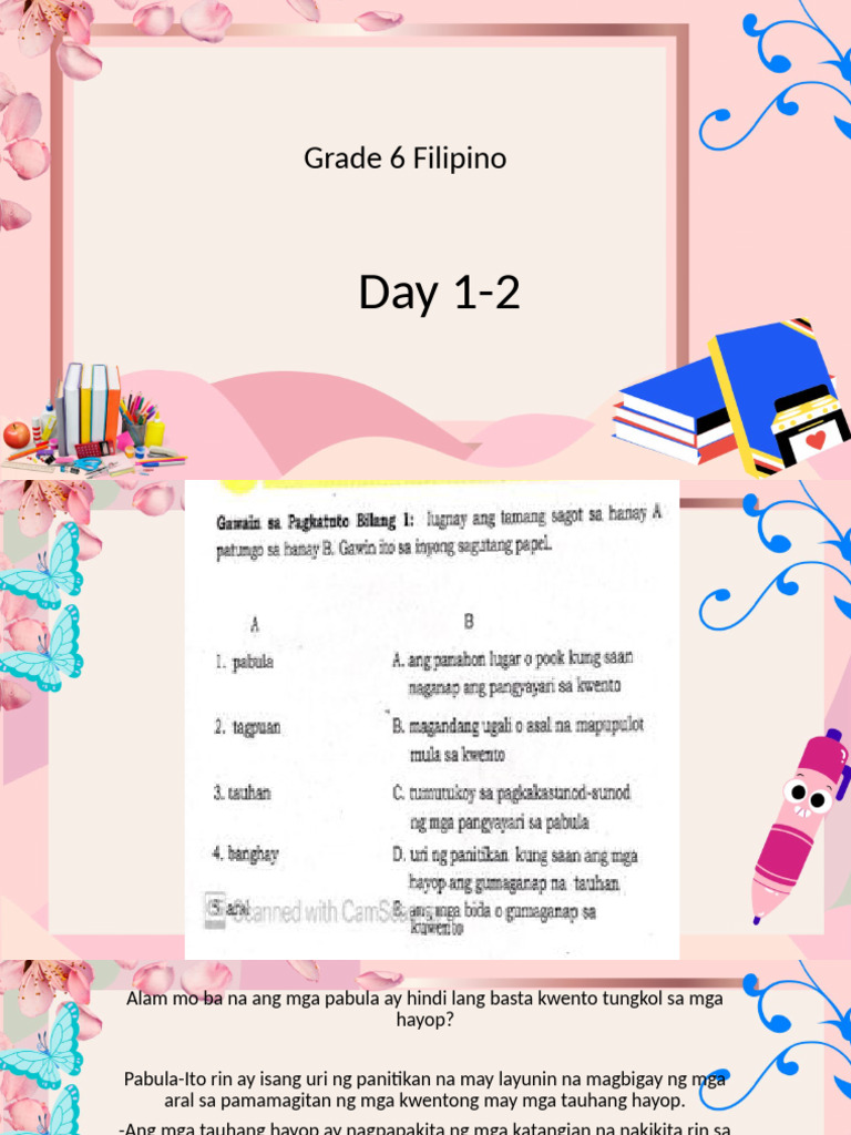 Grade 6 Filipino - Wk3-q1 | PDF