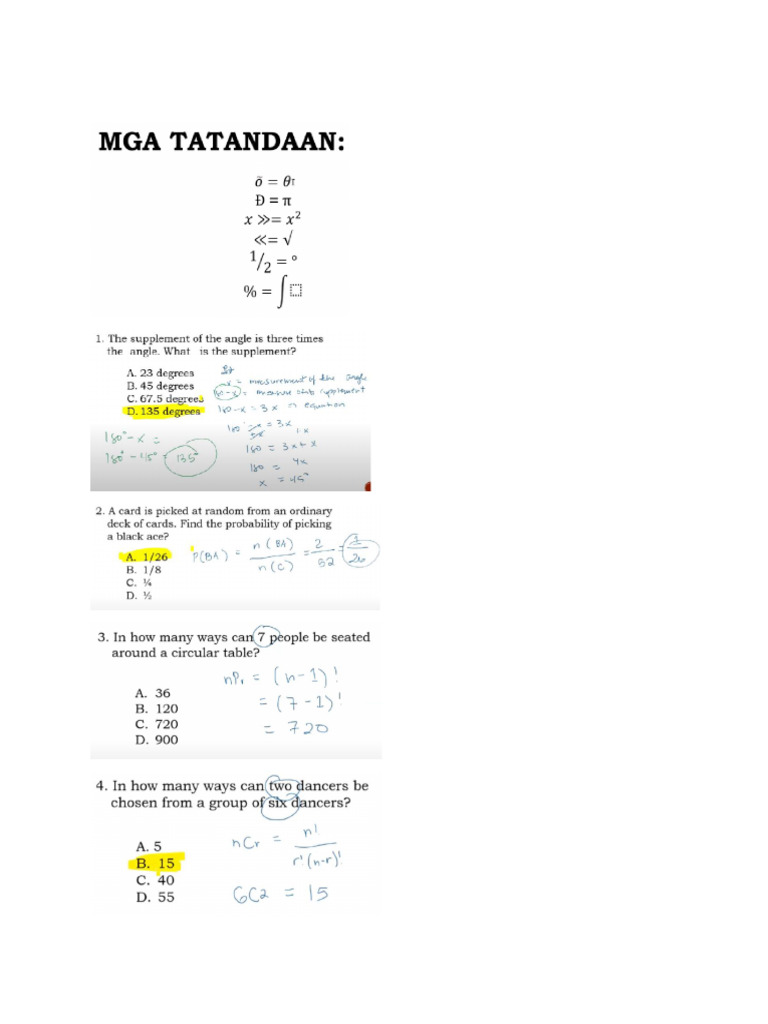 SM - Math Majorship Final Coaching | PDF