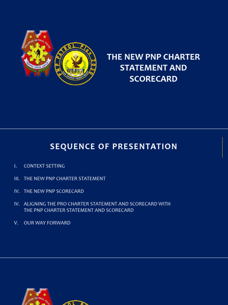 New PNP Charter and Scorecard Overview | PDF | Business