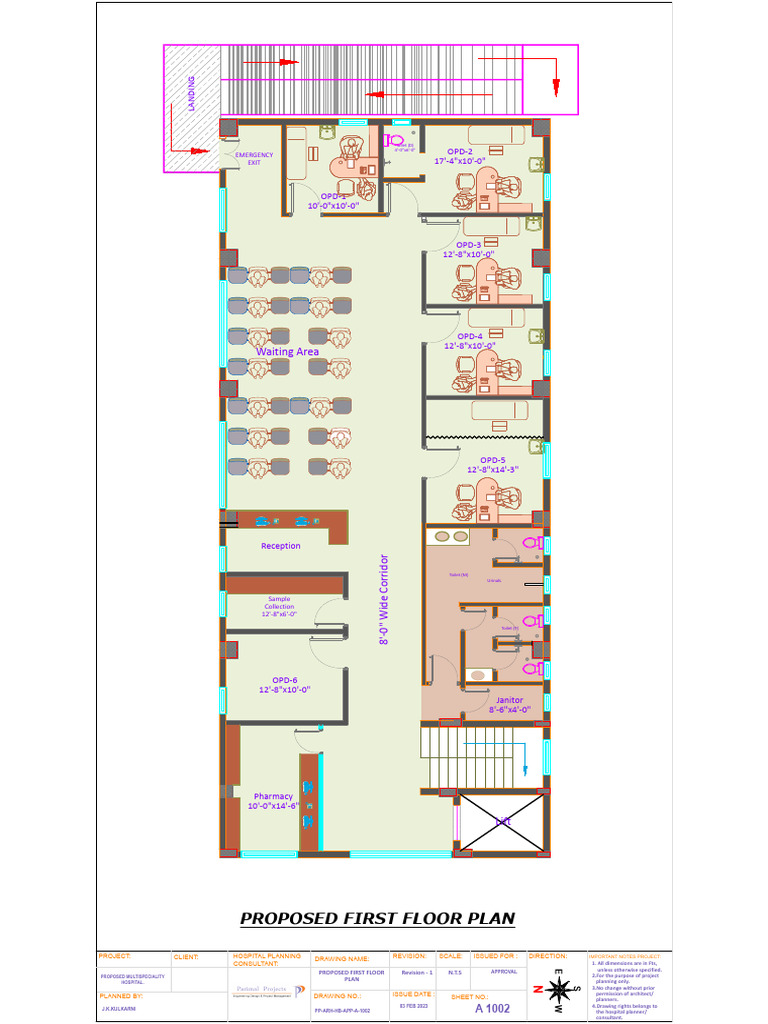 Proposed First Floor Plan for Hospital | PDF