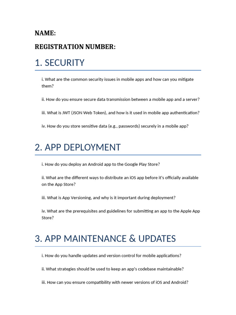 Mobile Application Development Assignment | PDF