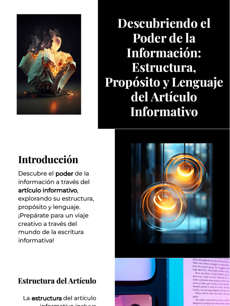 El Poder de La Informacion. El Articulo Informativo | PDF