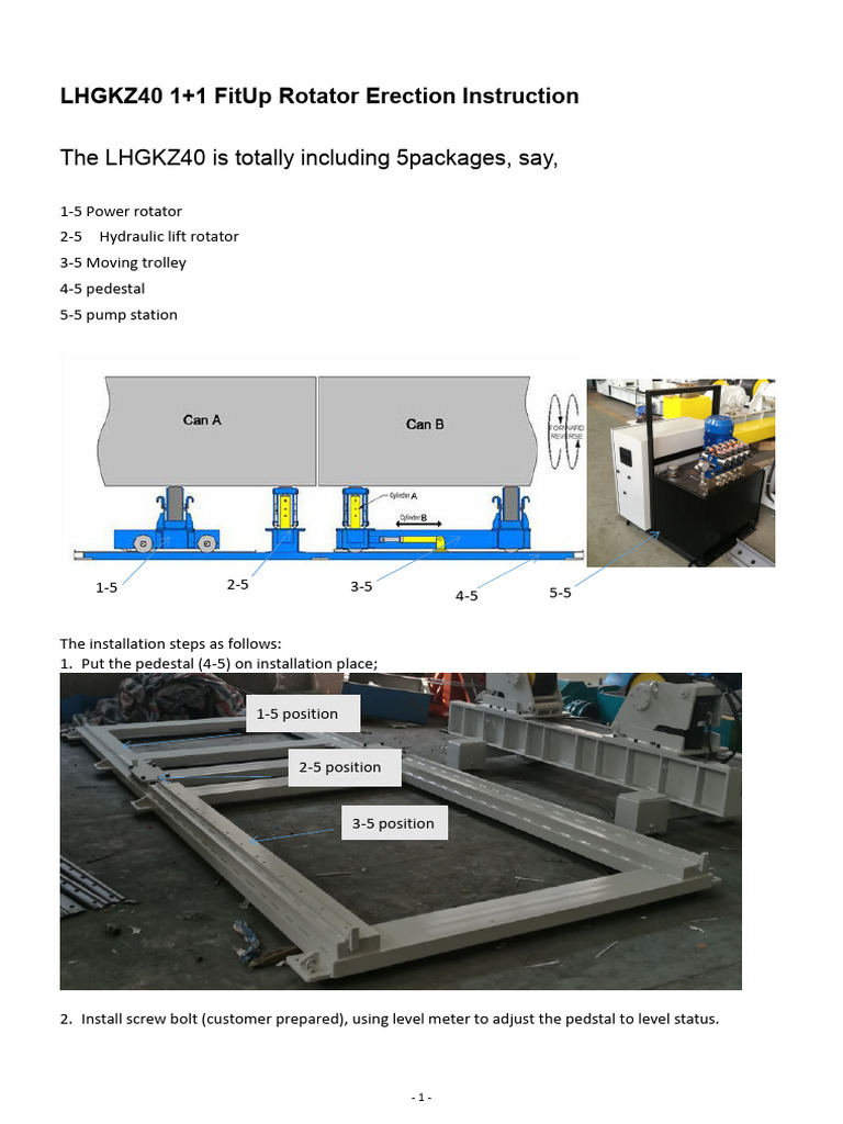 LHGKZ40 Rotator Installation Guide | PDF