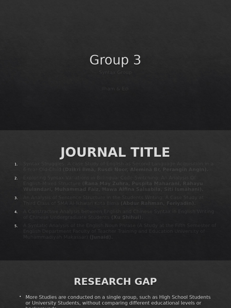 Group 3 | PDF
