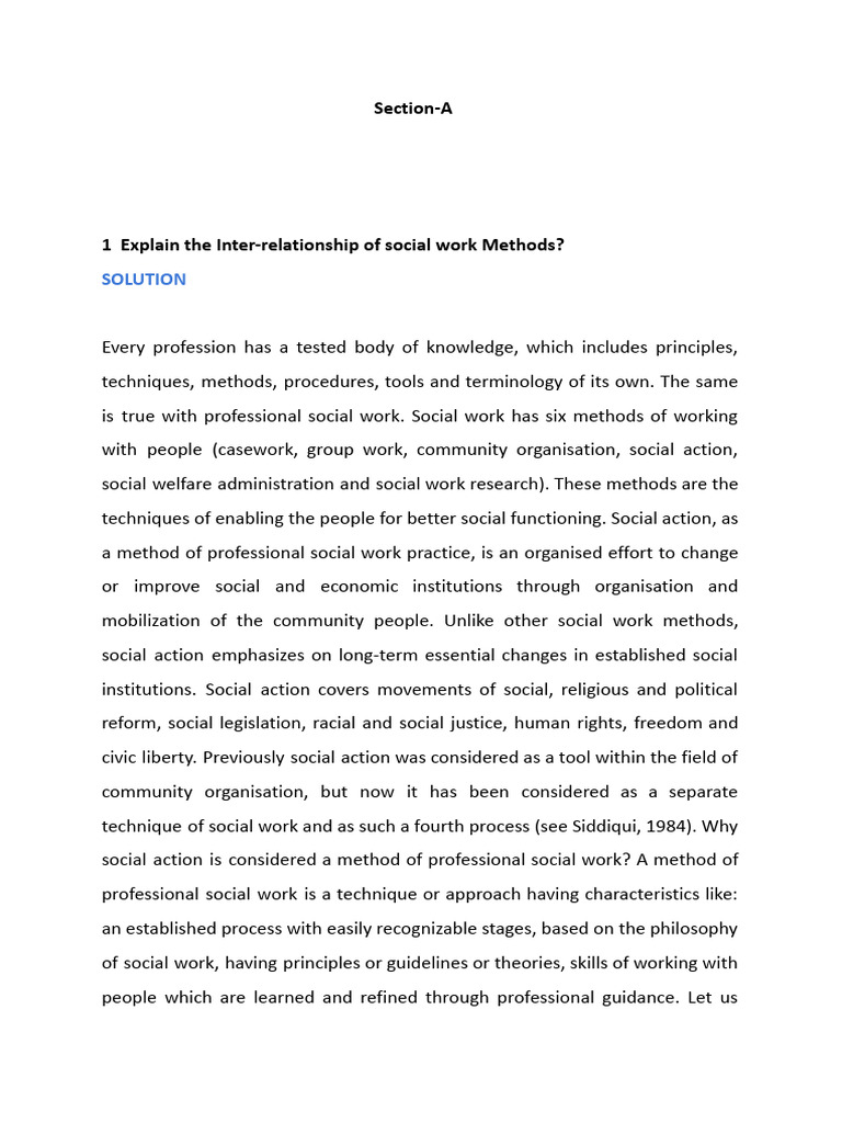 Social Work Methods and Administration | PDF | Social Work | Empathy