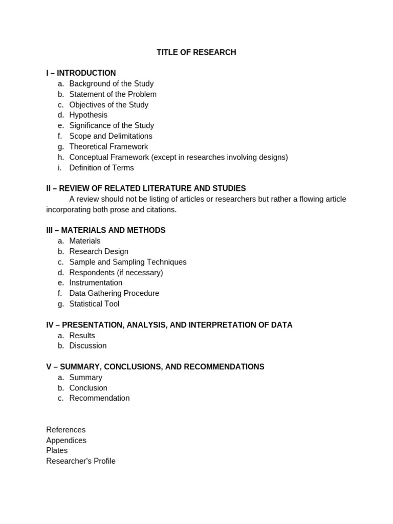 Research Paper Format | PDF