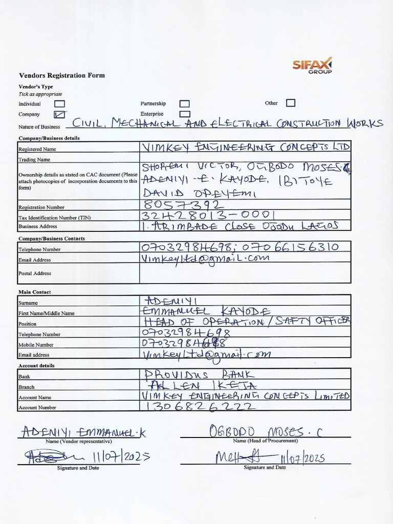 Form 1 | PDF