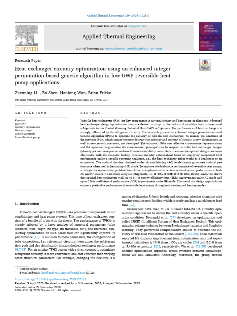 Optimizing Heat Exchanger Circuitry with IPGA | PDF | Heat Pump ...