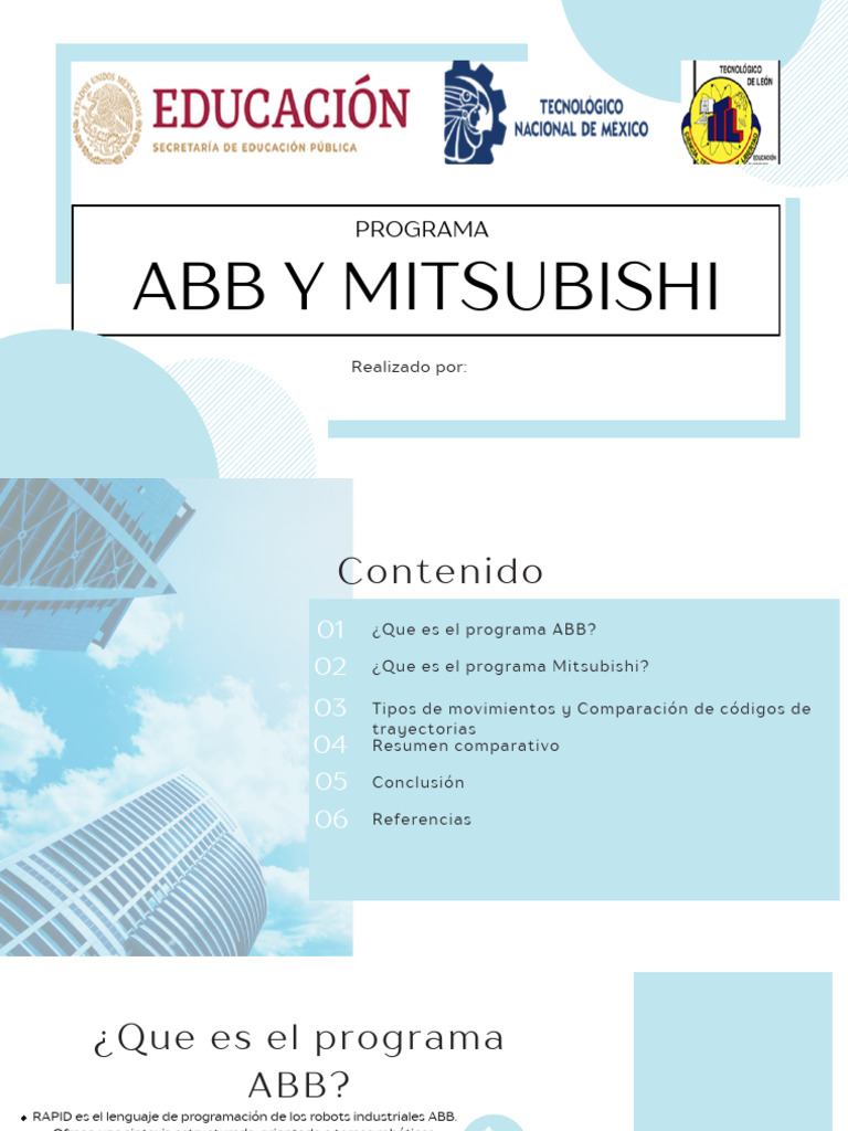 Comparativa de Programas ABB y Mitsubishi | PDF | Lenguaje de ...