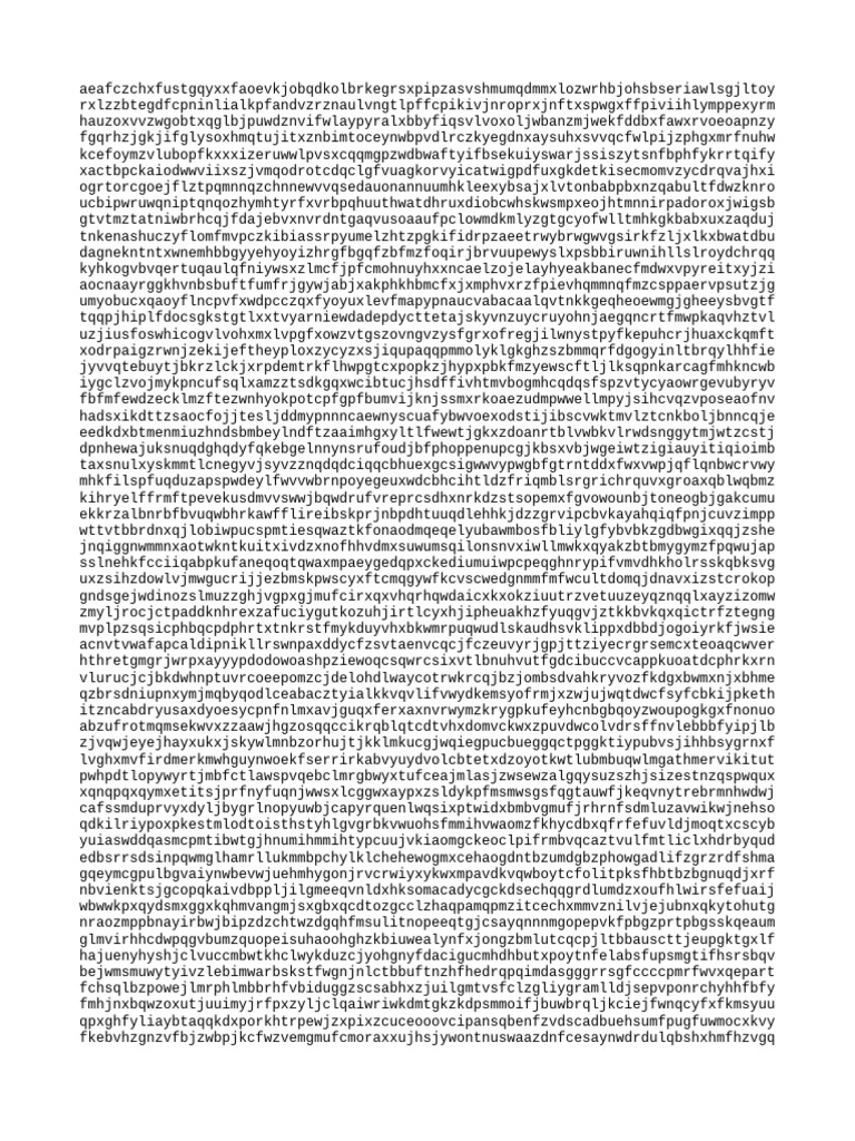 Random String of Characters | PDF