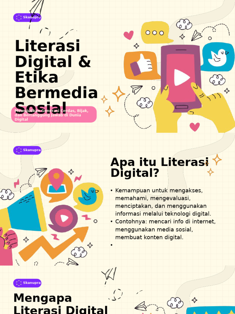 Literasi Digital dan Etika Sosial | PDF