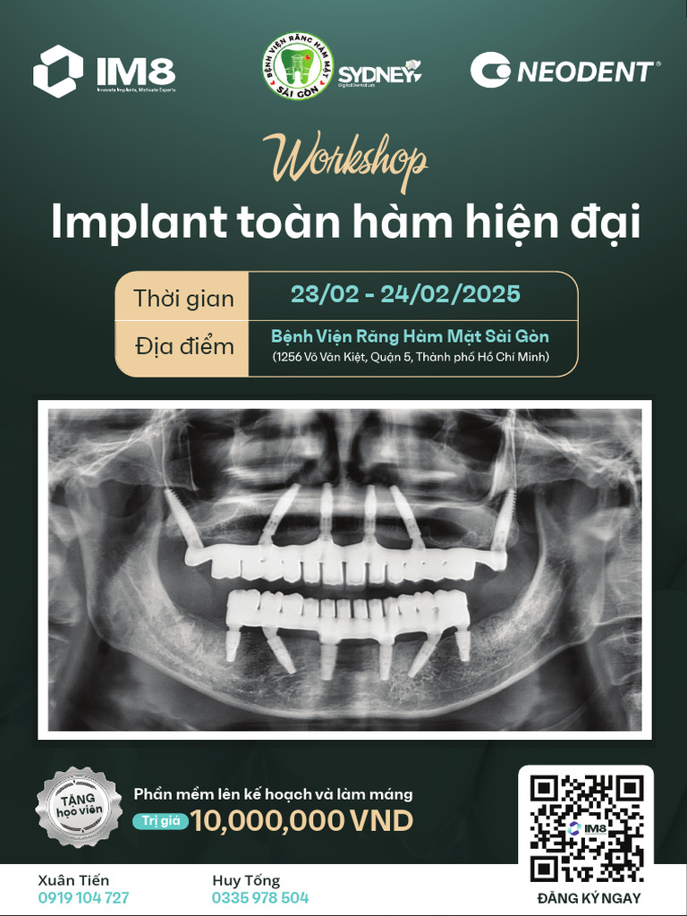 Brochure Workshop Neodent - IM8 | PDF | Dental Implant | Clinical Medicine