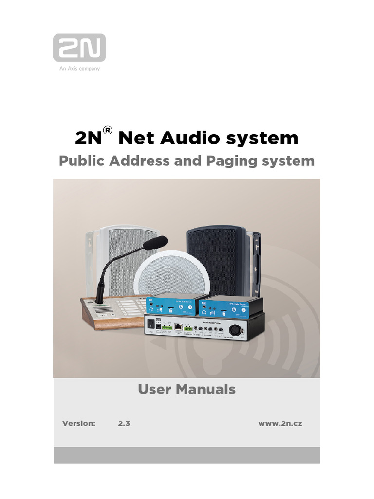2N Net Audio System User Manual | PDF | Computer Terminal | Windows 8.1