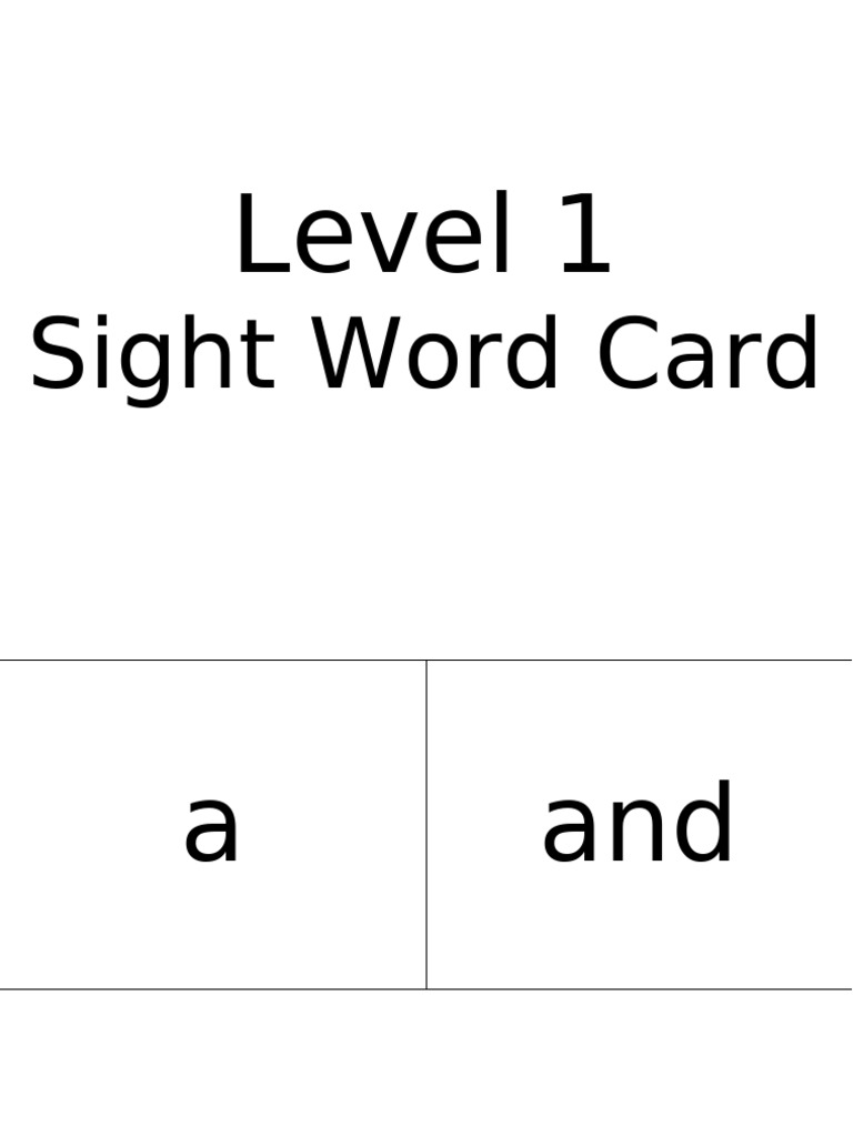 1 Flashcards Lv1 | PDF