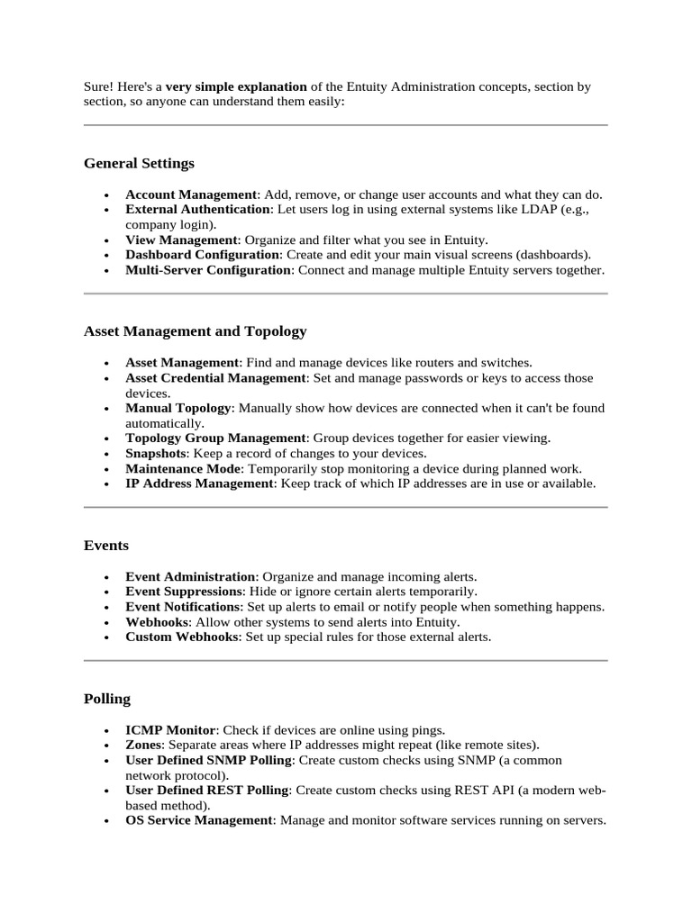 Entuity Administration Guide Overview | PDF | Computer Network | Login