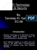 Wi-Fi Technology & Its Security: By: Sandeep Kr. Gangwar EC-09