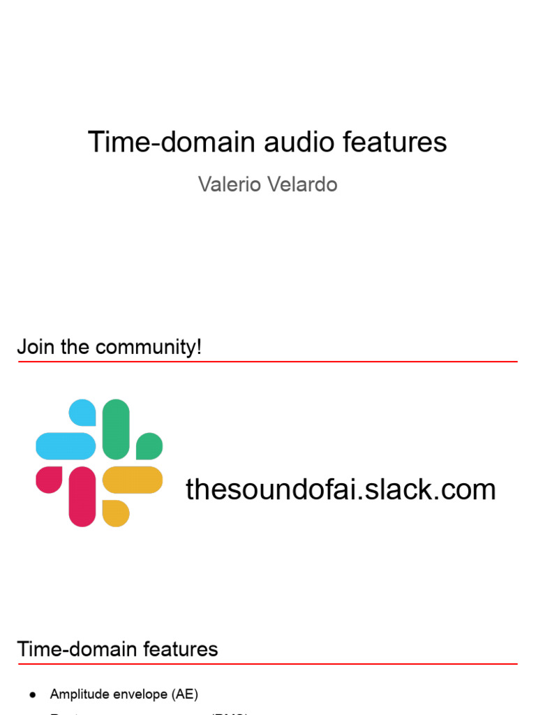 Time-Domain Audio Feature Analysis | PDF | Amplitude | Root Mean Square