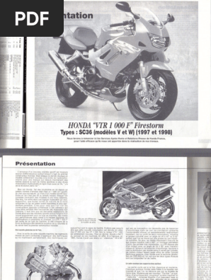 HONDA Fire Storm サービスマニュアル パーツリスト Honda Vtr1000 Firestorm | PDF