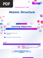 Grade 8 Atomic Structure Worksheet | PDF | Atoms | Proton