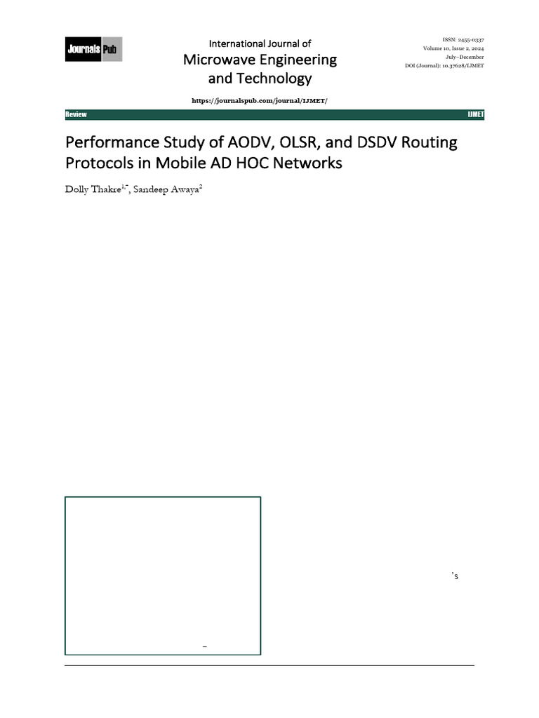 38 60 Performance Study of AODV OLSR and DSDV Routing Protocols in ...