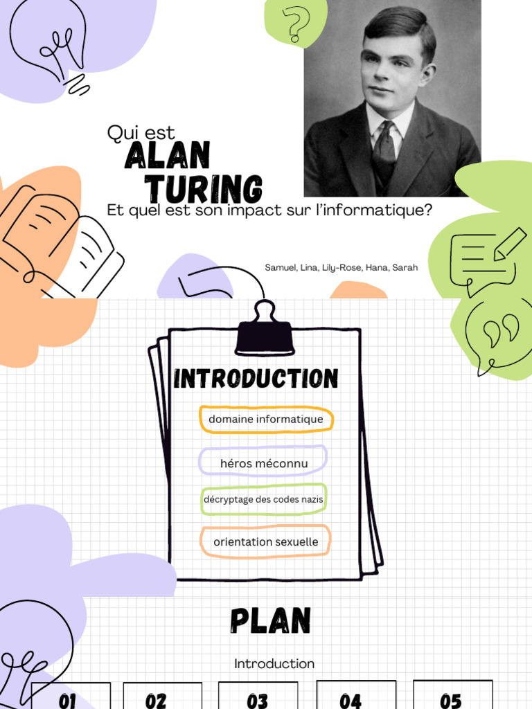 Alan Turing : Pionnier de l'informatique | PDF | Secret | Communication ...