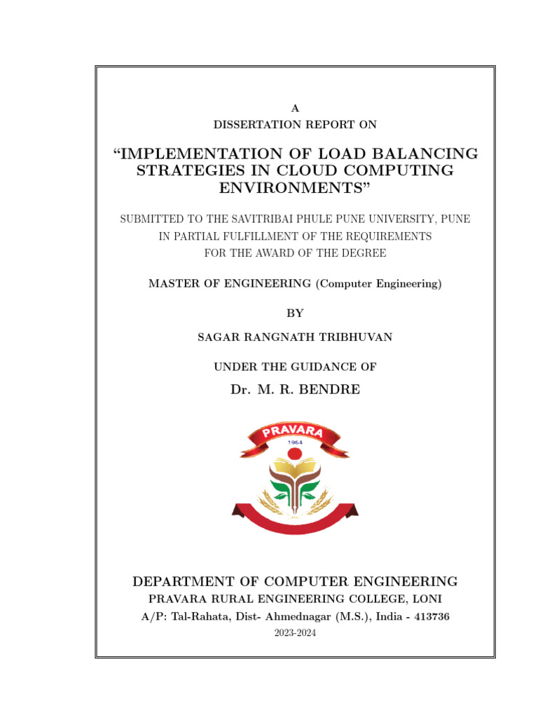 Load Balancing in Cloud Computing | PDF | Java (Programming Language ...
