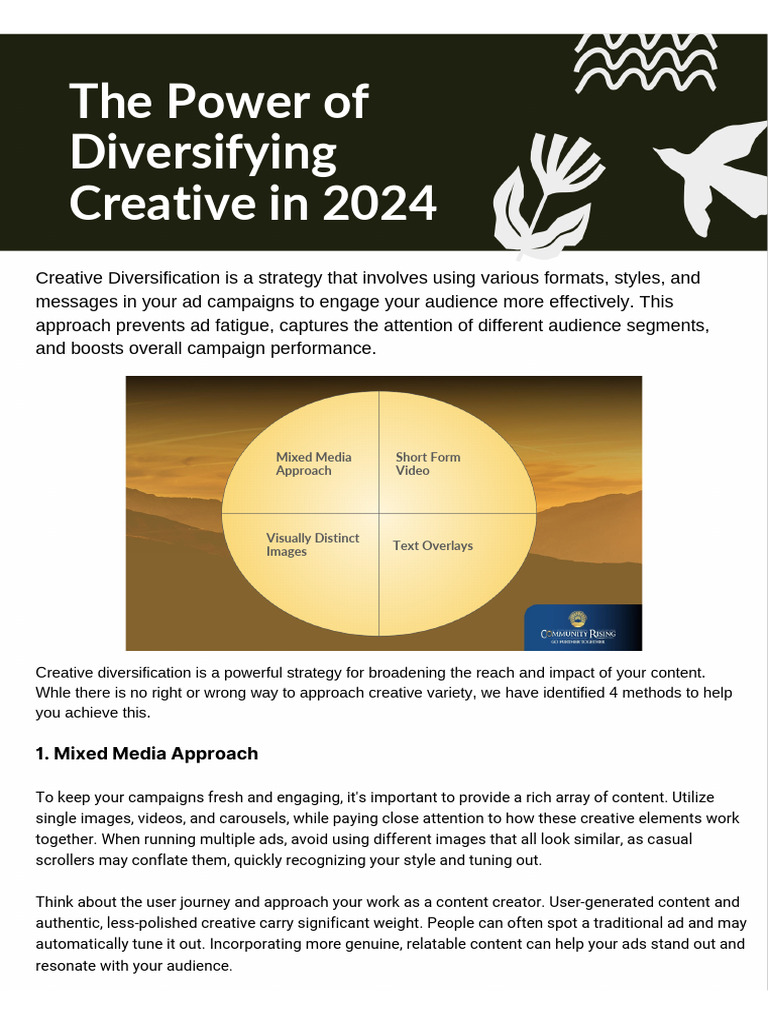 Unlocking Creative Diversification Strategies | PDF | Brand | Communication