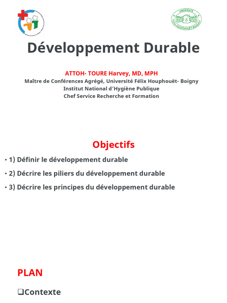 Les Fondements du Développement Durable | PDF | Développement durable ...