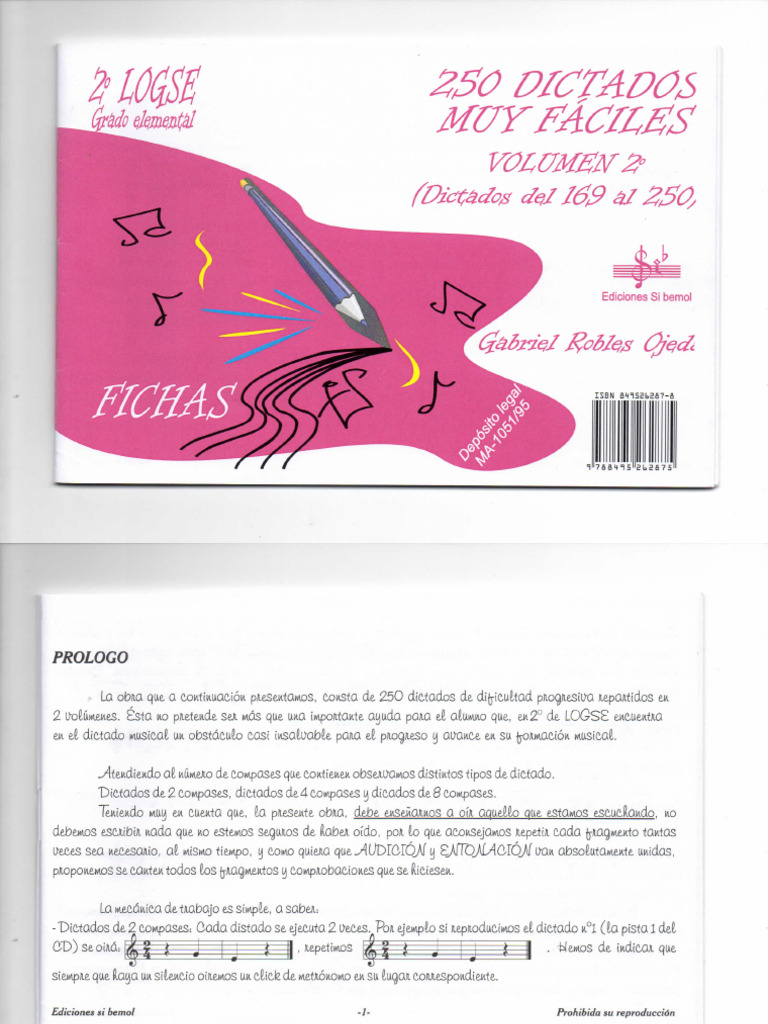 250 Dictados Muy Faciles FICHAS Vol 2 PDF