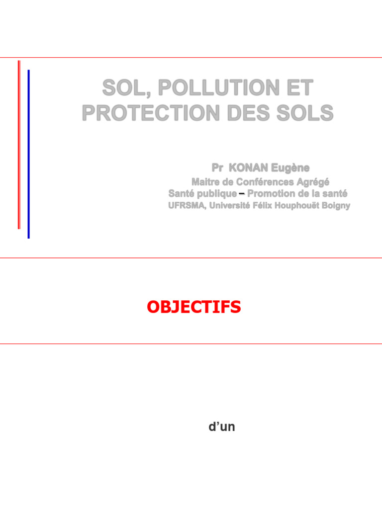 Pollution et Protection des Sols | PDF | Sol (pédologie) | la pollution