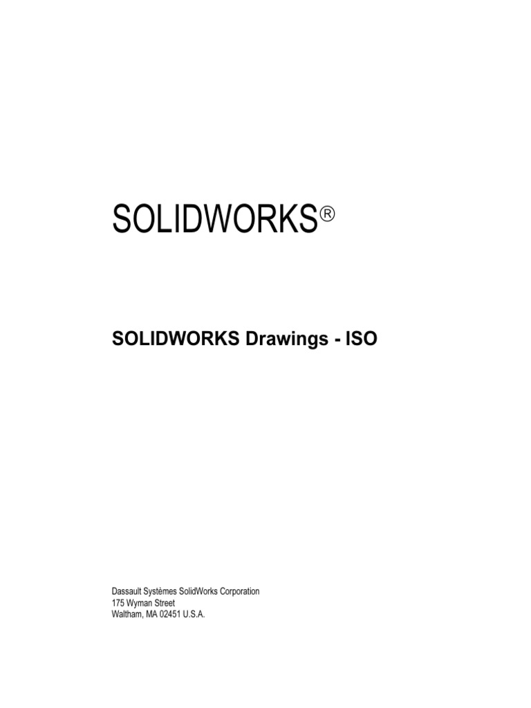 SOLIDWORKS Drawings Training Guide | PDF