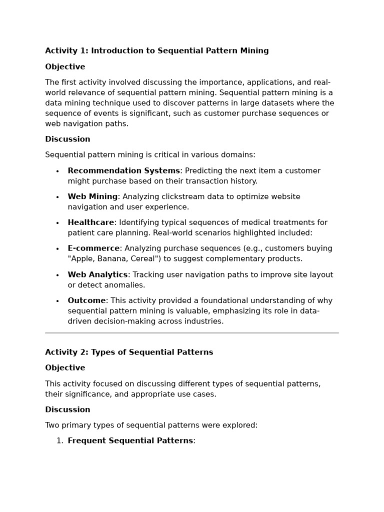 Introduction to Sequential Pattern Mining | PDF | Business | Computing